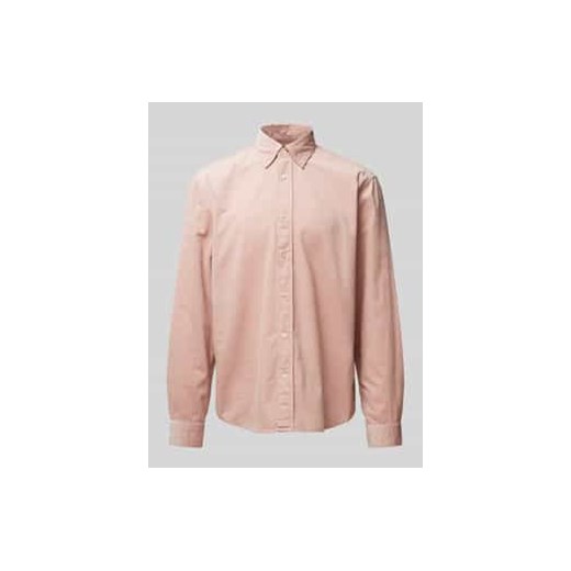 Koszula sztruksowa o kroju regular fit z czystej bawełny ekologicznej ze sklepu Peek&Cloppenburg  w kategorii Koszule męskie - zdjęcie 177836624