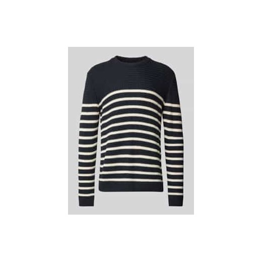 Sweter z dzianiny z okrągłym dekoltem model ‘Gerono’ ze sklepu Peek&Cloppenburg  w kategorii Swetry męskie - zdjęcie 177836631
