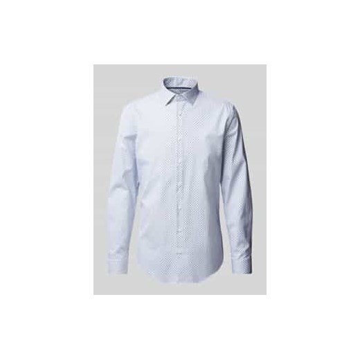 Koszula biznesowa o kroju slim fit z kołnierzykiem typu kent ze sklepu Peek&Cloppenburg  w kategorii Koszule męskie - zdjęcie 177836641