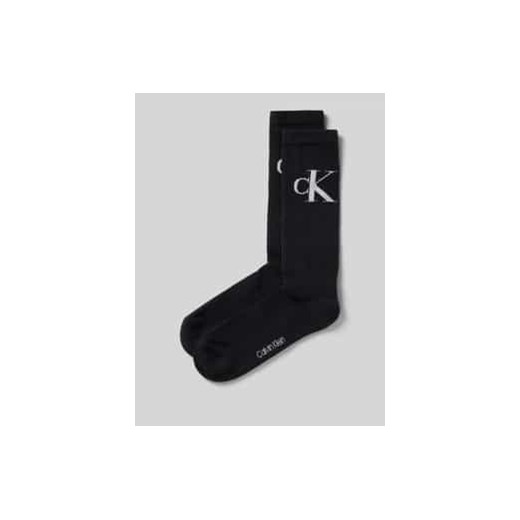 Skarpety z wyhaftowanym logo w zestawie 2 szt. ze sklepu Peek&Cloppenburg  w kategorii Skarpetki męskie - zdjęcie 177836691