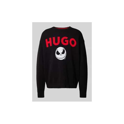 Sweter z dzianiny z prążkowanymi wykończeniami ze sklepu Peek&Cloppenburg  w kategorii Swetry męskie - zdjęcie 177836712