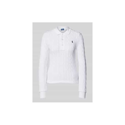 Koszulka polo o kroju Regular Fit z czystej bawełny ze sklepu Peek&Cloppenburg  w kategorii Swetry damskie - zdjęcie 177836753