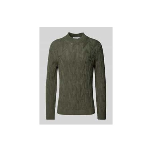 Sweter z dzianiny o kroju oversized z prążkowanymi wykończeniami model ‘CARIS’ ze sklepu Peek&Cloppenburg  w kategorii Swetry męskie - zdjęcie 177836914
