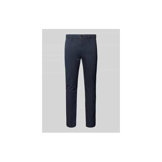 Chinosy o kroju slim fit zapinane na guzik i zamek błyskawiczny model ‘BLEECKER’ ze sklepu Peek&Cloppenburg  w kategorii Spodnie męskie - zdjęcie 177836994