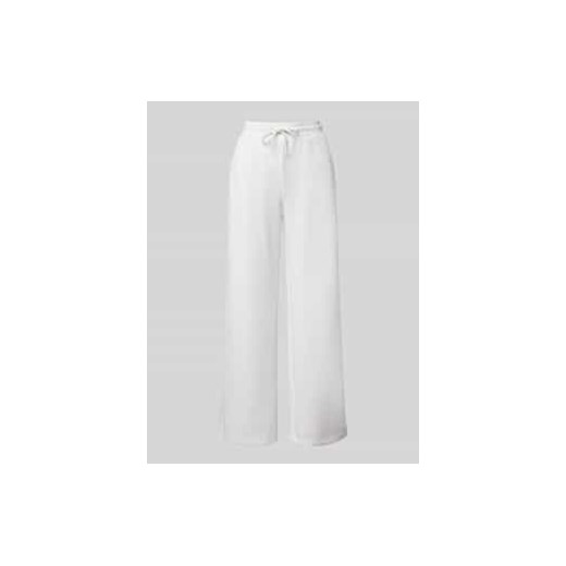 Spodnie typu track pants o kroju regular fit ze scuby z taśmą z logo ze sklepu Peek&Cloppenburg  w kategorii Spodnie damskie - zdjęcie 177837022