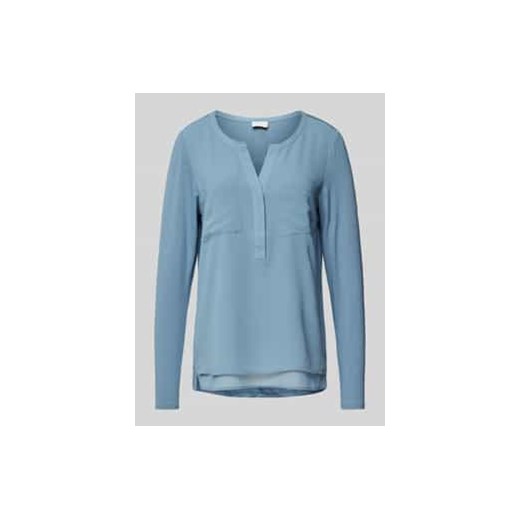 Bluzka o kroju regular fit z kołnierzem z lamówką ze sklepu Peek&Cloppenburg  w kategorii Bluzki damskie - zdjęcie 177837262