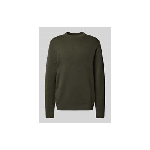 Sweter z dzianiny ze stójką model ‘MILANO’ ze sklepu Peek&Cloppenburg  w kategorii Swetry męskie - zdjęcie 177837293