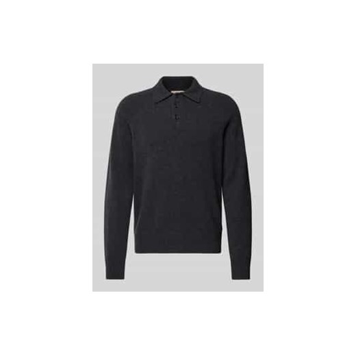 Sweter z wełny z detalem z logo ze sklepu Peek&Cloppenburg  w kategorii Swetry męskie - zdjęcie 177837334