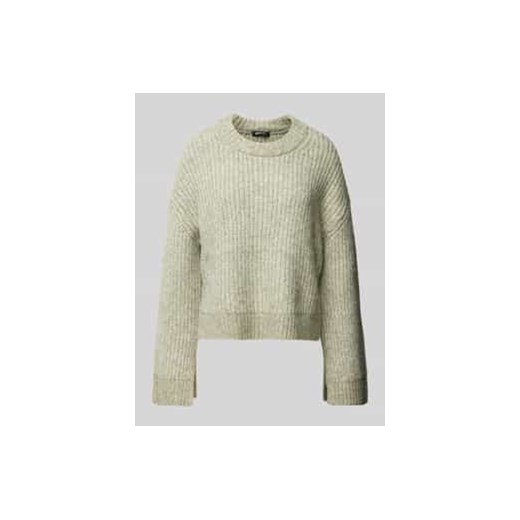 Sweter z dzianiny z prążkowanymi wykończeniami ze sklepu Peek&Cloppenburg  w kategorii Swetry damskie - zdjęcie 177837421