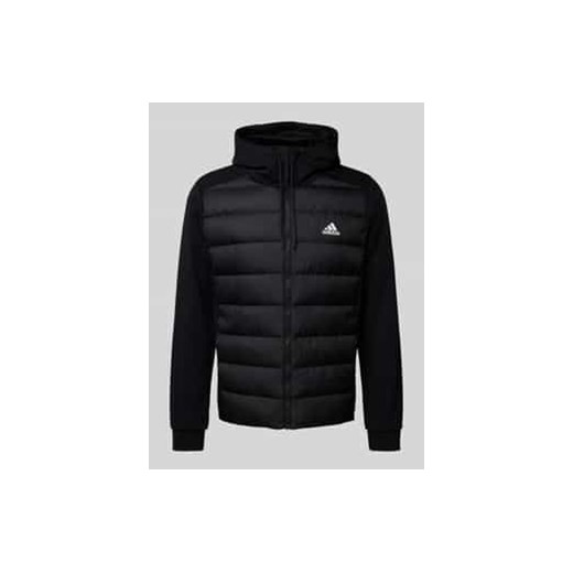 Pikowana kurtka z kapturem z nadrukiem z logo Adidas Sportswear XL Peek&Cloppenburg