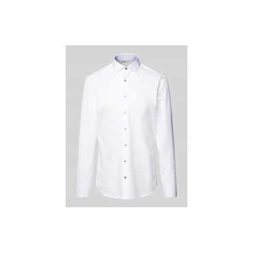 Koszula biznesowa o kroju slim fit z listwą guzikową ze sklepu Peek&Cloppenburg  w kategorii Koszule męskie - zdjęcie 177837591