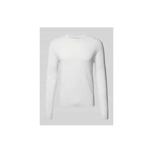 Sweter z dzianiny z okrągłym dekoltem ze sklepu Peek&Cloppenburg  w kategorii Swetry męskie - zdjęcie 177837804