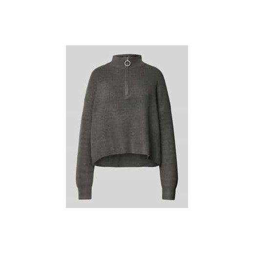 Sweter z dzianiny z kołnierzem model ‘NEWALICE’ ze sklepu Peek&Cloppenburg  w kategorii Swetry damskie - zdjęcie 177838111