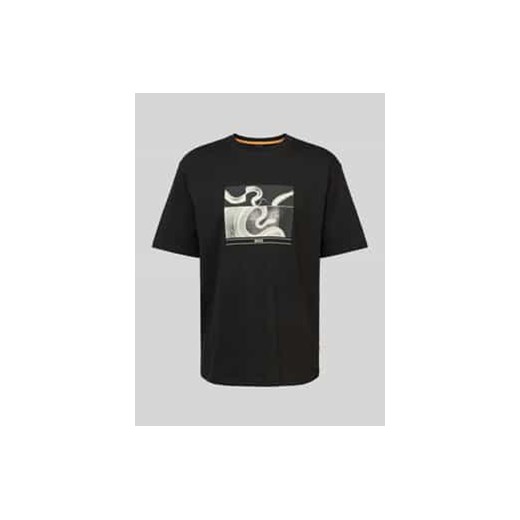 T-shirt z nadrukiem z logo model ‘Barragan’ ze sklepu Peek&Cloppenburg  w kategorii T-shirty męskie - zdjęcie 177838220