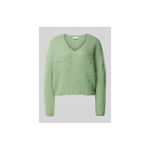 Sweter z dzianiny z dekoltem w serek ze sklepu Peek&Cloppenburg  w kategorii Swetry damskie - zdjęcie 177838244