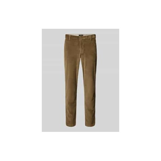 Spodnie sztruksowe o kroju tapered fit z wpuszczanymi kieszeniami model ‘CORDUROY’ ze sklepu Peek&Cloppenburg  w kategorii Spodnie męskie - zdjęcie 177838683