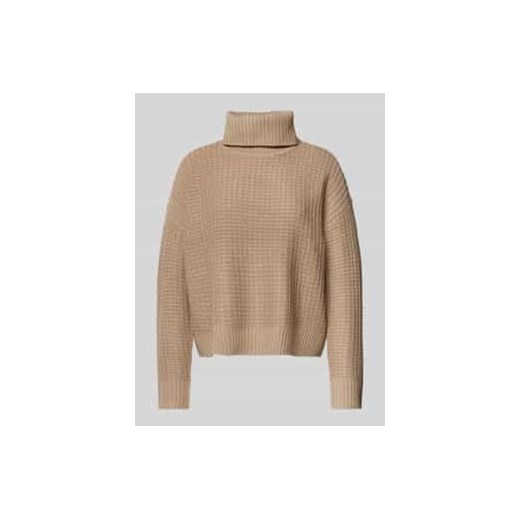 Golf o kroju regular fit z mieszanki bawełny model ‘OMEGA’ ze sklepu Peek&Cloppenburg  w kategorii Swetry damskie - zdjęcie 177838774