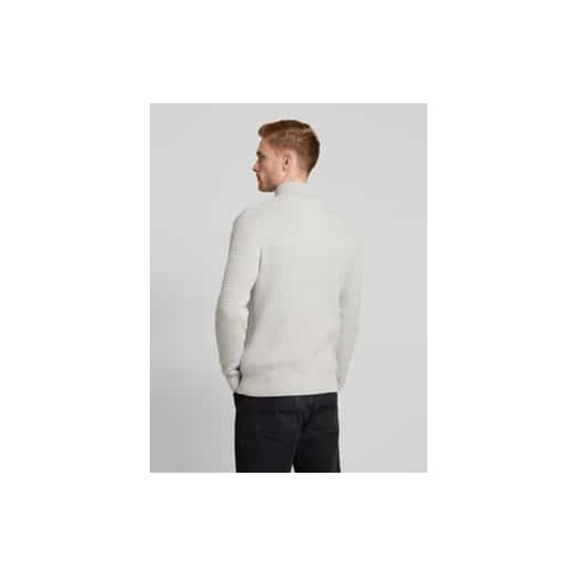 Sweter z dzianiny ze stójką model ‘THEO’ Selected Homme M wyprzedaż Peek&Cloppenburg