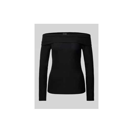 Bluzka o kroju slim fit z długim rękawem,odkrytymi ramionami i efektem błyszczącym model ‘SANDRA’ ze sklepu Peek&Cloppenburg  w kategorii Bluzki damskie - zdjęcie 177839151