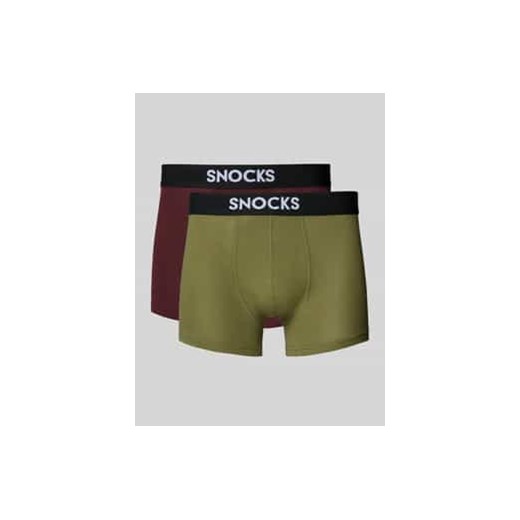 Obcisłe bokserki z elastycznym paskiem z logo w zestawie 2 szt ze sklepu Peek&Cloppenburg  w kategorii Majtki męskie - zdjęcie 177839413