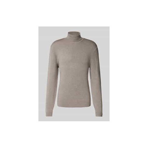 Sweter z dzianiny z golfem ze sklepu Peek&Cloppenburg  w kategorii Swetry męskie - zdjęcie 177839514
