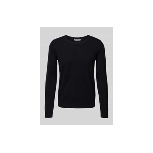 Sweter z dzianiny z mieszanki wiskozy z okrągłym dekoltem ze sklepu Peek&Cloppenburg  w kategorii Swetry męskie - zdjęcie 177840074