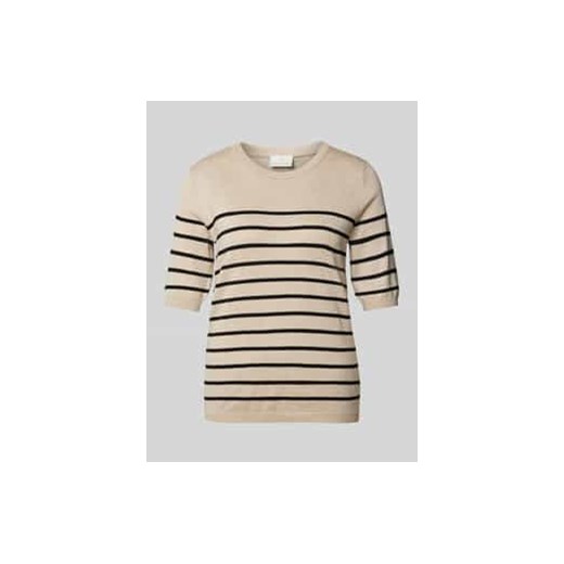 T-shirt z mieszanki wiskozy z okrągłym dekoltem model ‘Mala’ ze sklepu Peek&Cloppenburg  w kategorii Bluzki damskie - zdjęcie 177840084