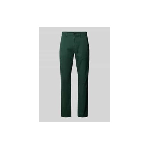 Chinosy o kroju slim fit zapinane na guzik i zamek błyskawiczny model ‘HARLEM’ ze sklepu Peek&Cloppenburg  w kategorii Spodnie męskie - zdjęcie 177840163