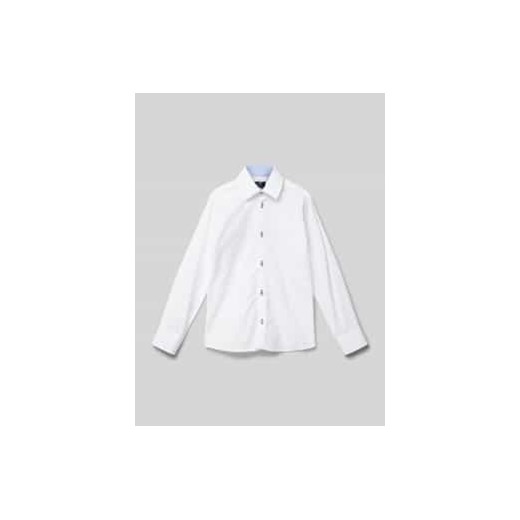 Koszula o kroju slim fit z kołnierzykiem typu kent ze sklepu Peek&Cloppenburg  w kategorii Koszule chłopięce - zdjęcie 177840213