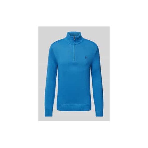 Sweter z dzianiny z kołnierzem ze sklepu Peek&Cloppenburg  w kategorii Swetry męskie - zdjęcie 177840281