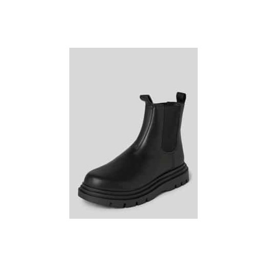 Buty ze skóry z elastycznymi wstawkami model ‘Angry’ ze sklepu Peek&Cloppenburg  w kategorii Buty zimowe męskie - zdjęcie 177840574