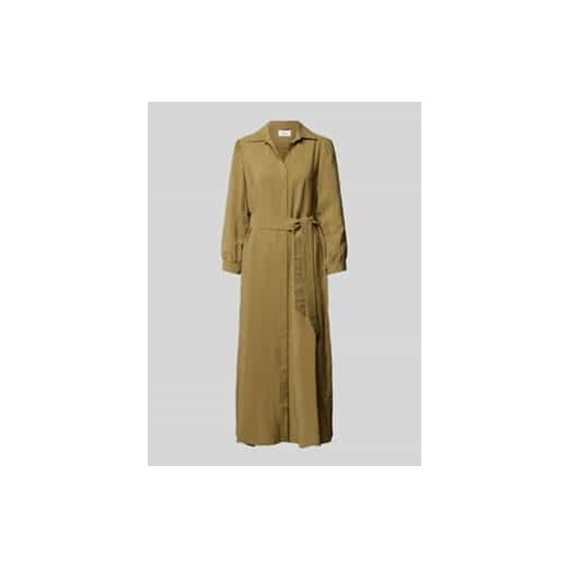Sukienka midi z wiązanym paskiem model ‘LARA’ ze sklepu Peek&Cloppenburg  w kategorii Sukienki - zdjęcie 177840594