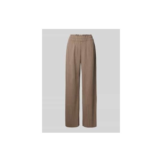 Spodnie z wysokim stanem i plisami model ‘ALISA’ ze sklepu Peek&Cloppenburg  w kategorii Spodnie damskie - zdjęcie 177840760