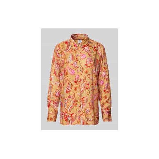 Bluzka o kroju regular fit z kołnierzykiem koszulowym ze sklepu Peek&Cloppenburg  w kategorii Koszule damskie - zdjęcie 177841220
