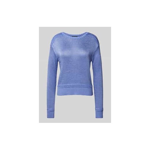 Sweter z dzianiny z prążkowanymi wykończeniami model ‘FASHMETTE’ ze sklepu Peek&Cloppenburg  w kategorii Swetry damskie - zdjęcie 177841291