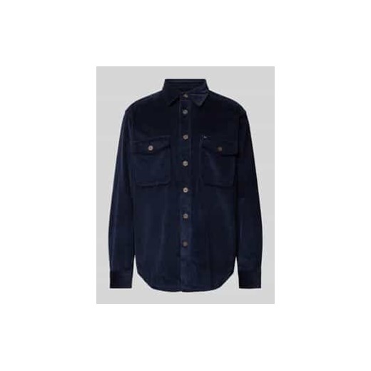 Kurtka koszulowa o kroju regular fit z listwą guzikową model ‘CORDUROY’ ze sklepu Peek&Cloppenburg  w kategorii Kurtki męskie - zdjęcie 177841430
