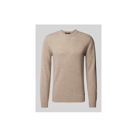 Sweter z dzianiny z okrągłym dekoltem ze sklepu Peek&Cloppenburg  w kategorii Swetry męskie - zdjęcie 177841444