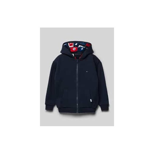 Bluza rozpinana z wyhaftowanym logo model ‘FLAGS’ ze sklepu Peek&Cloppenburg  w kategorii Bluzy chłopięce - zdjęcie 177841603