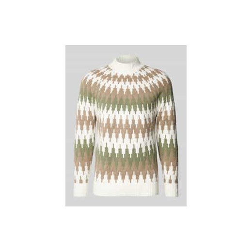 Sweter z dzianiny ze stójką model ‘PIREO’ ze sklepu Peek&Cloppenburg  w kategorii Swetry męskie - zdjęcie 177842250