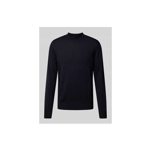 Sweter z dzianiny z żywej wełny ze stójką model ‘Davide’ ze sklepu Peek&Cloppenburg  w kategorii Swetry męskie - zdjęcie 177842633