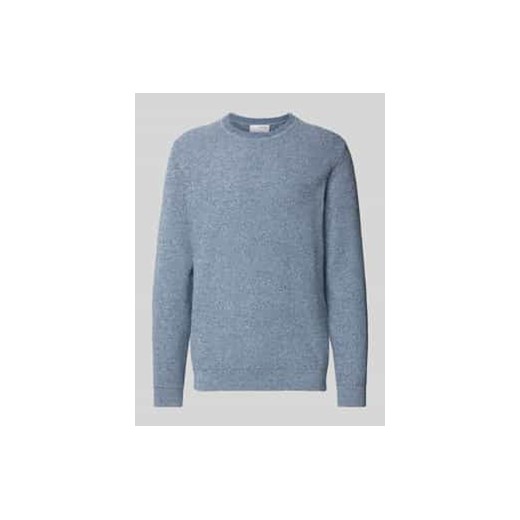 Sweter z dzianiny z fakturowanym wzorem model ‘ROSS’ ze sklepu Peek&Cloppenburg  w kategorii Swetry męskie - zdjęcie 177842854