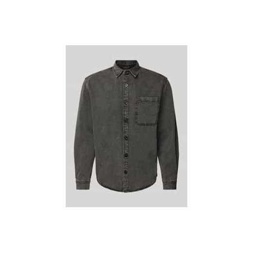 Koszula jeansowa o kroju regular fit model ‘LEO’ ze sklepu Peek&Cloppenburg  w kategorii Koszule męskie - zdjęcie 177842863