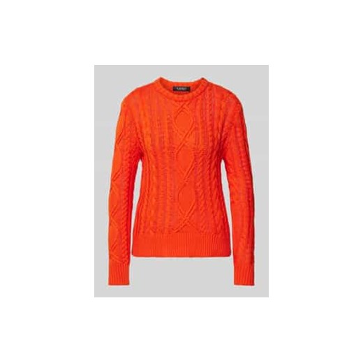 Sweter z dzianiny z prążkowanymi wykończeniami model ‘HILVAITE’ ze sklepu Peek&Cloppenburg  w kategorii Swetry damskie - zdjęcie 177843400