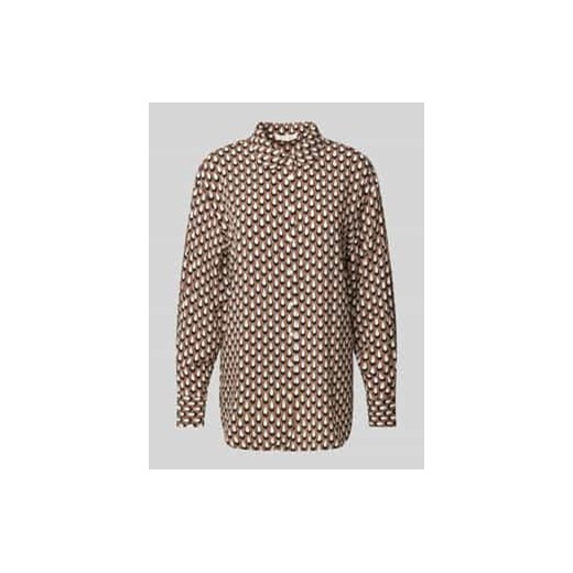 Bluzka koszulowa o kroju slim fit z mankietami ze sklepu Peek&Cloppenburg  w kategorii Koszule damskie - zdjęcie 177843724