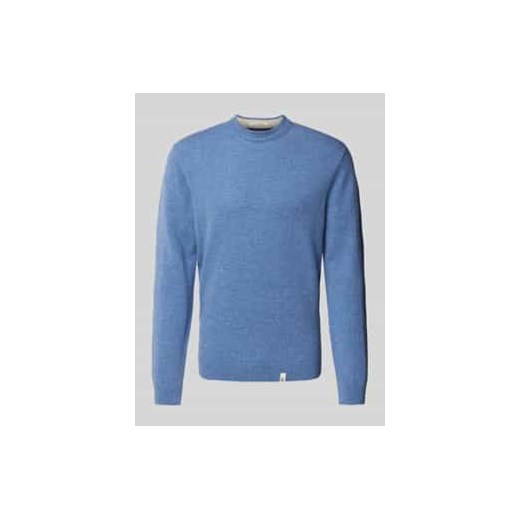Sweter z dzianiny z detalami z logo ze sklepu Peek&Cloppenburg  w kategorii Swetry męskie - zdjęcie 177843773