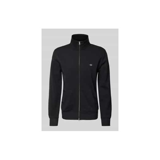 Bluza rozpinana o kroju regular fit z wyhaftowanym logo model ‘SGIELD’ ze sklepu Peek&Cloppenburg  w kategorii Bluzy męskie - zdjęcie 177843831