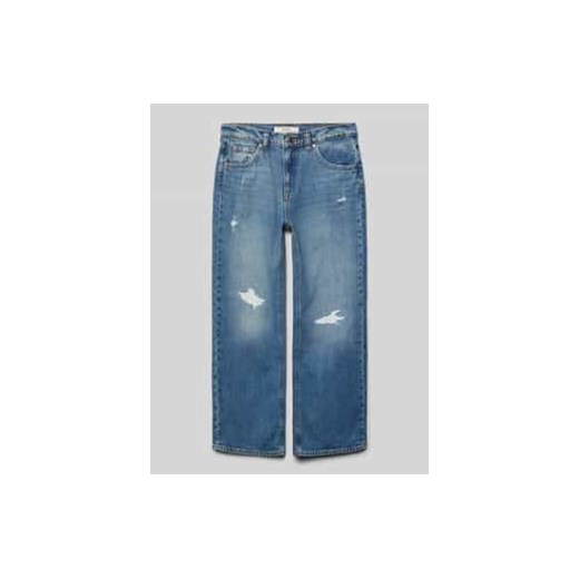 Jeansy o kroju regular fit z efektem znoszenia ze sklepu Peek&Cloppenburg  w kategorii Spodnie dziewczęce - zdjęcie 177843874