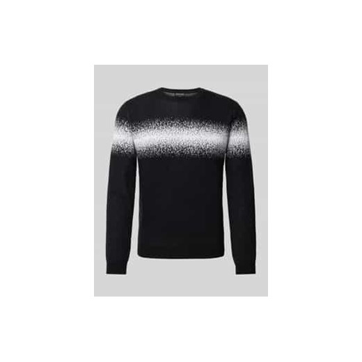 Sweter z dzianiny z okrągłym dekoltem ze sklepu Peek&Cloppenburg  w kategorii Swetry męskie - zdjęcie 177843943