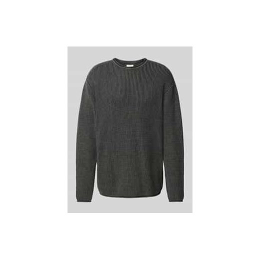 Sweter z dzianiny z rolowanym dołem model ‘RYAN’ ze sklepu Peek&Cloppenburg  w kategorii Swetry męskie - zdjęcie 177843963
