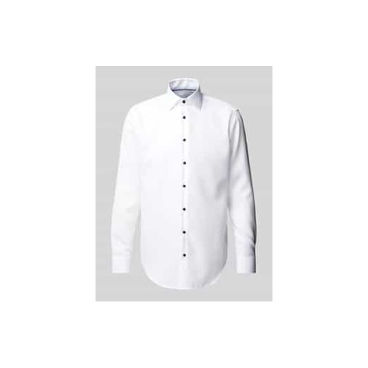 Koszula biznesowa o kroju regular fit z fakturowanym wzorem ze sklepu Peek&Cloppenburg  w kategorii Koszule męskie - zdjęcie 177844371
